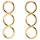 JW Anderson Gold Twisted Earrings