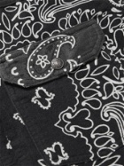 KAPITAL - Reversible Bandana-Print Felted Cotton Jacket - Gray