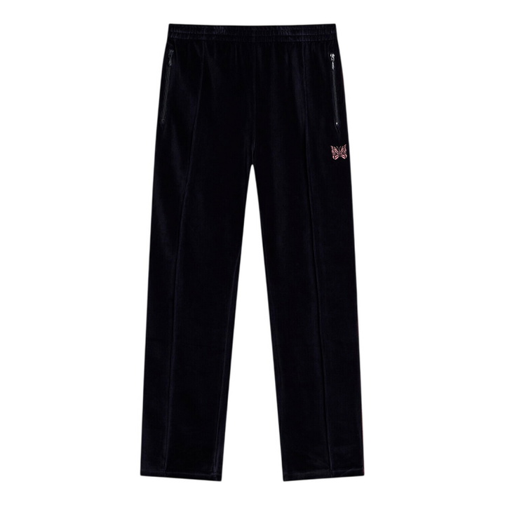 Photo: Needles Men's Velour Narrow Track Pants in Navy