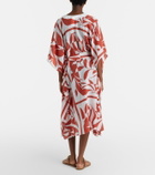 Max Mara Lancia floral silk beach dress