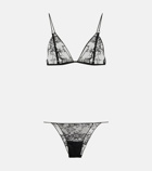 Oseree - Lace triangle bra and underwear set