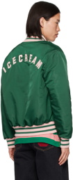 ICECREAM Green 'IC' Classic Bomber Jacket