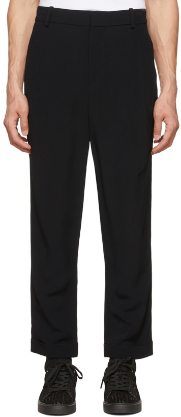 Photo: Balmain Black Viscose Trousers