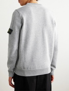 Stone Island - Logo-Appliquéd Wool-Blend Sweater - Gray