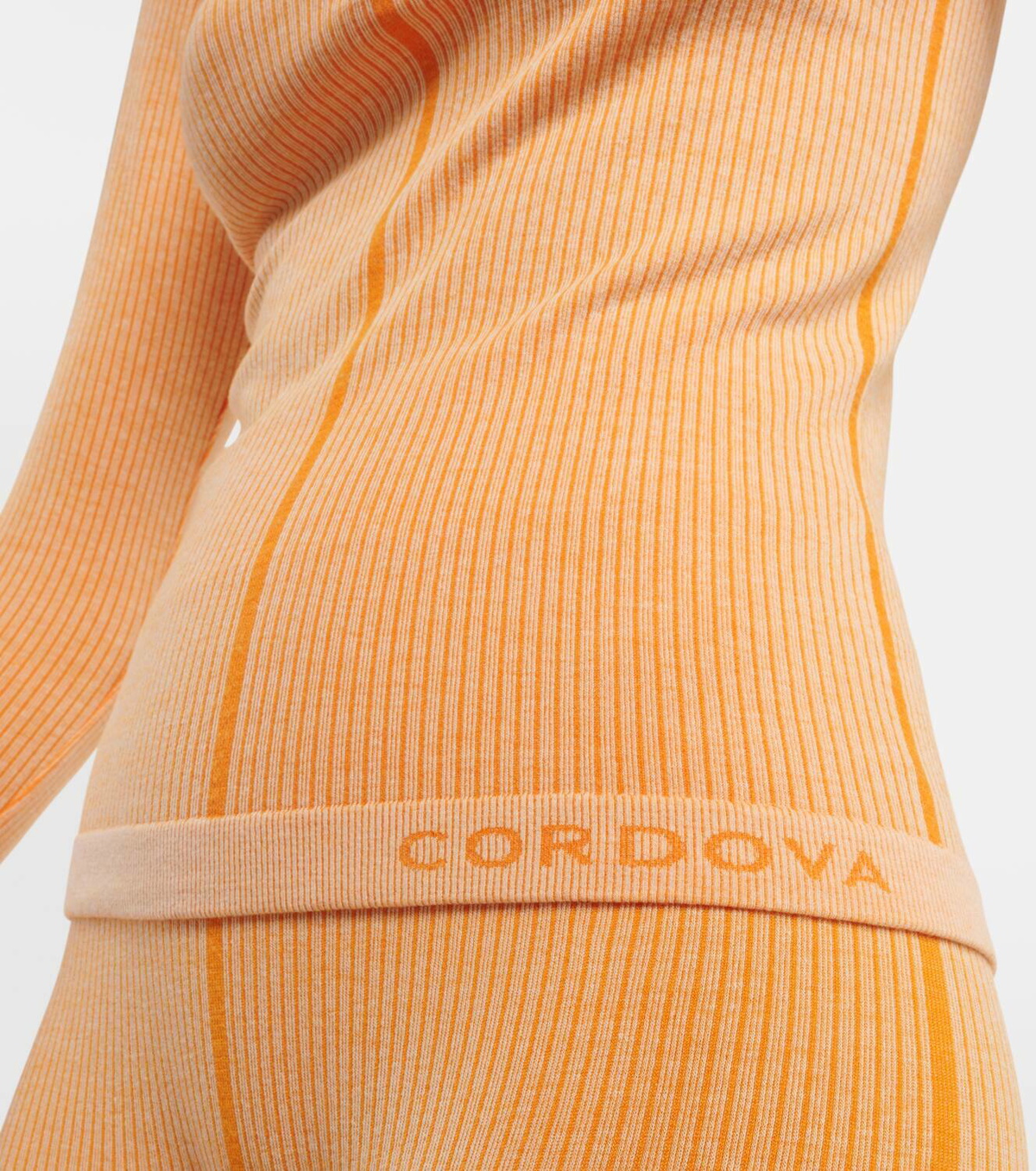 Cordova Sierra ribbed-knit half-zip ski top