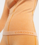 Cordova Sierra ribbed-knit half-zip ski top