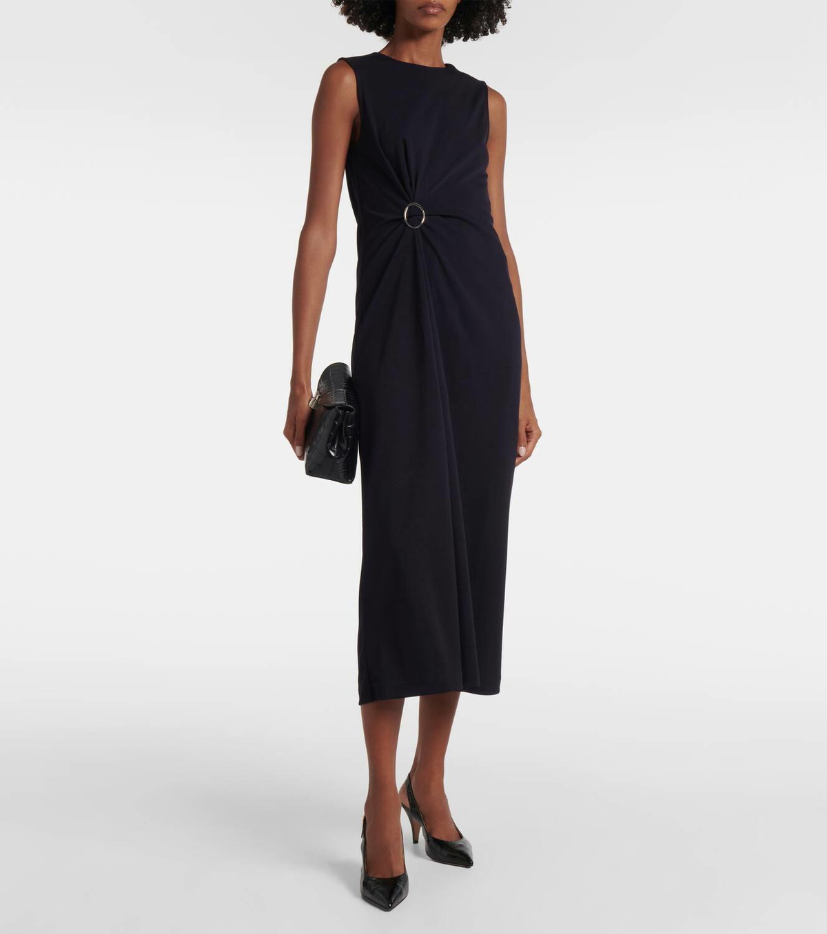 Max Mara Leisure Losanna gathered midi dress Max Mara