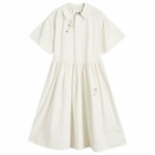 Story mfg. Women's Meadow Maple Midi Dress in Ecru Meadow