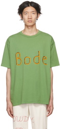 Bode Green Rickrack Namesake T-Shirt