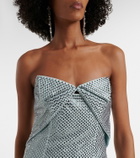 Roland Mouret Origami diamanté corset gown