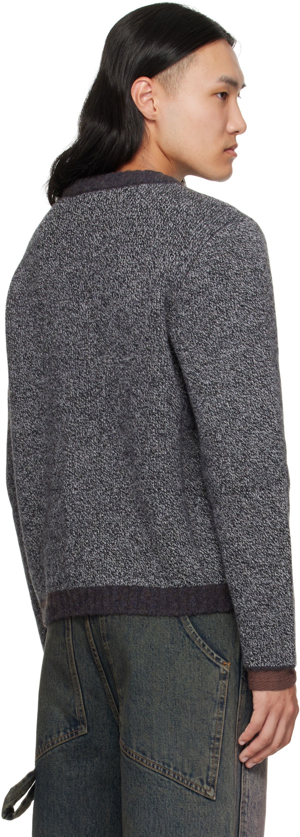 Eckhaus Latta Gray Yak Sweater