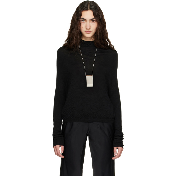 Photo: Rick Owens Black Tower LS Crater Sweater