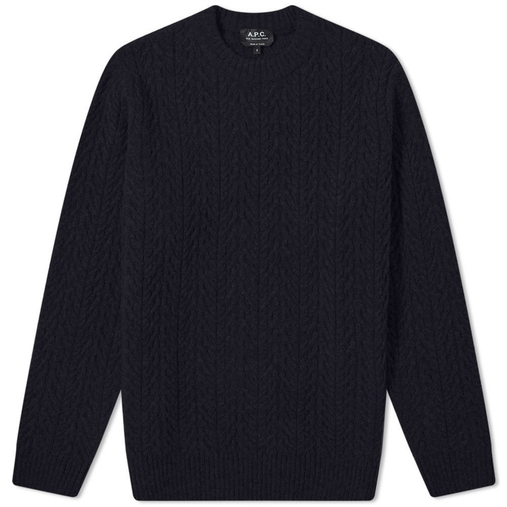 Photo: A.P.C. Graham Textured Crew Knit