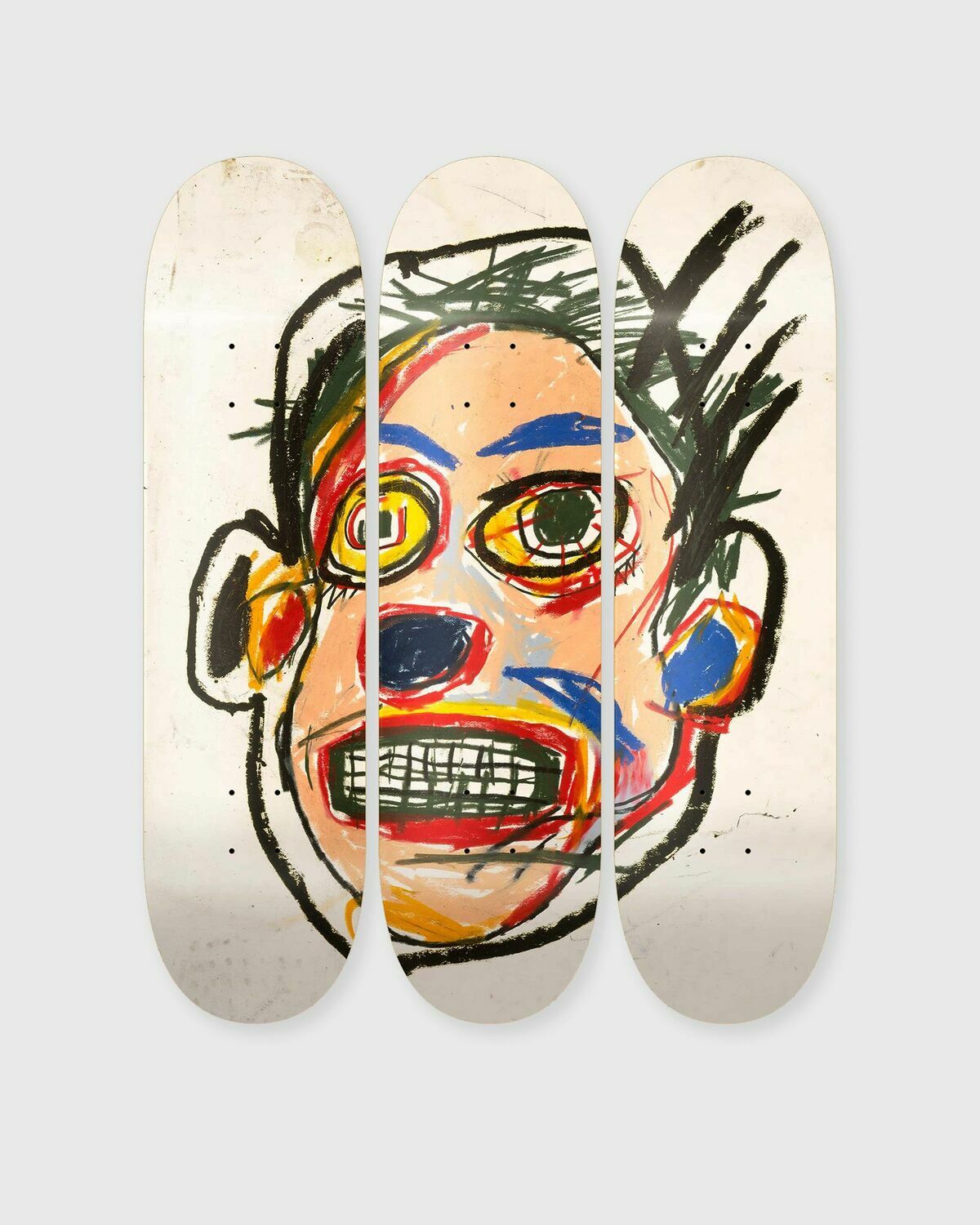 The Skateroom Jean Michel Basquiat Untitled (Face) 1982 Deck Multi Home Deco