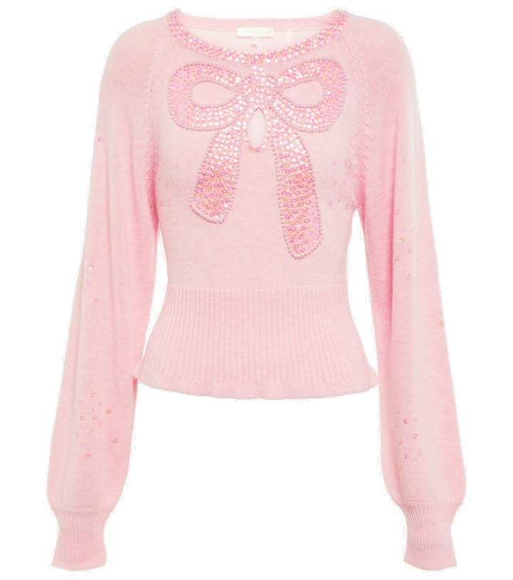 Photo: LoveShackFancy Doodle embellished sweater