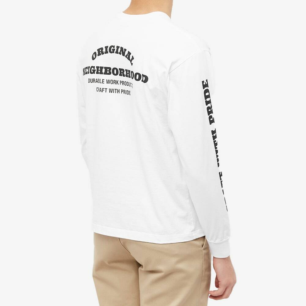 Neighborhood Men's Long Sleeve NH-7 T-Shirt in White