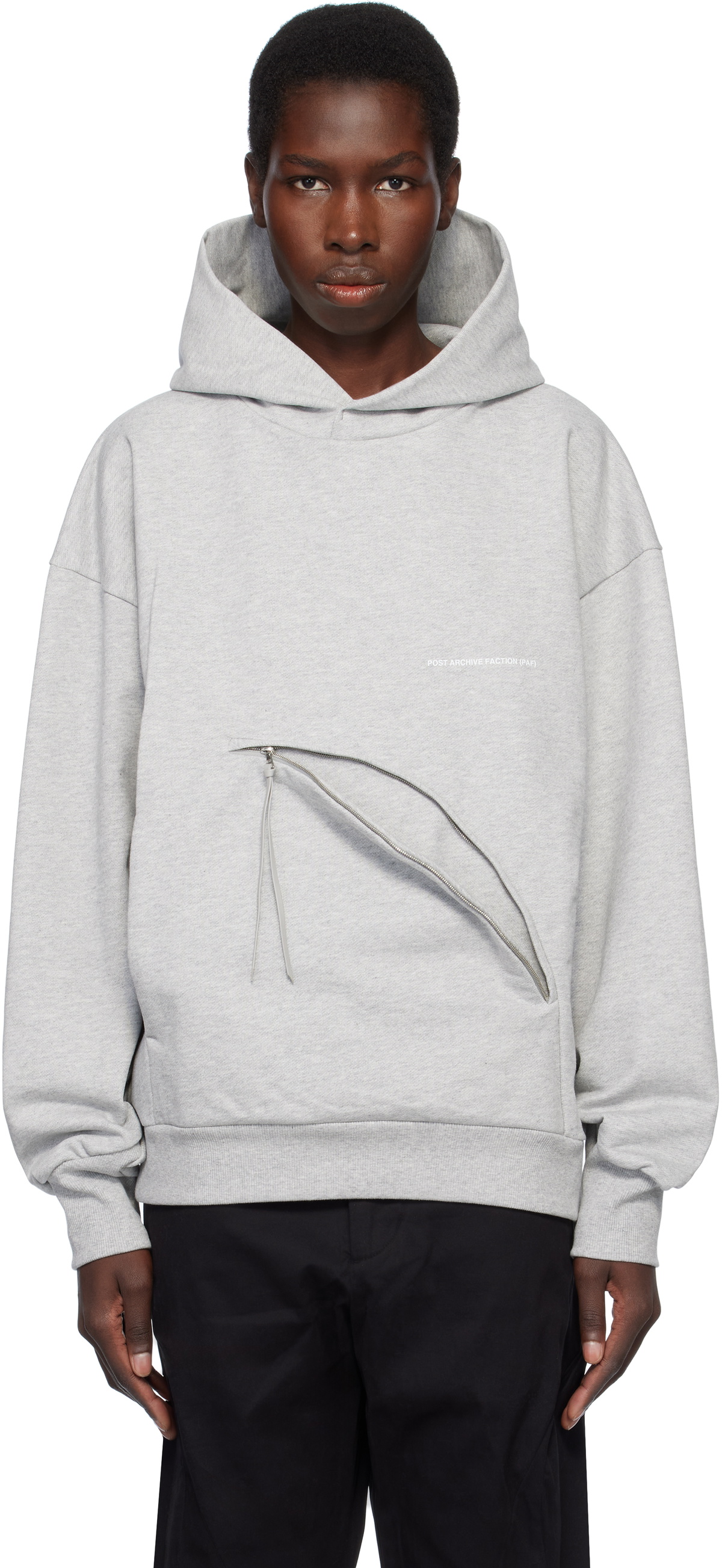 POST ARCHIVE FACTION (PAF) SSENSE Exclusive Off-White Hoodie Post