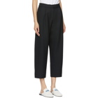 Carven Black Wool Cropped Trousers