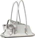 The Attico Silver 'La Passeggiata' Small Top Handle Bag