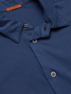 Barena - Coppi Cotton-Jersey Shirt - Blue