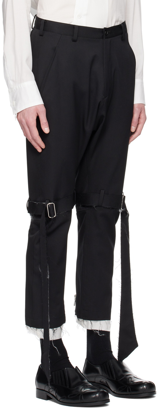 Sulvam Black Classic Bandage Trousers Sulvam