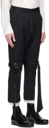 Sulvam Black Classic Bandage Trousers