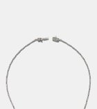 Yeprem Reign Supreme 18kt white gold pendant necklace with diamonds and opal