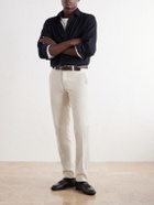 Rubinacci - Modaluca Tapered Cotton-Corduroy Trousers - Neutrals