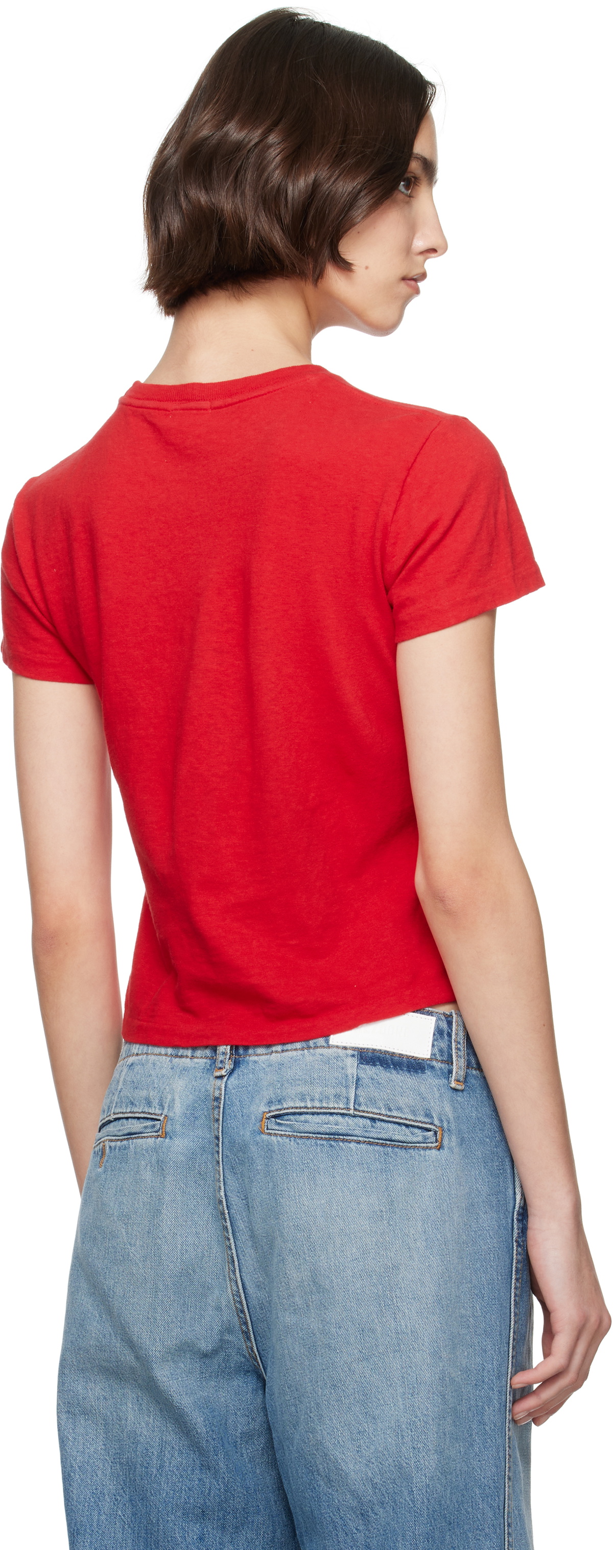Re/Done Red Classic 'Dan Tana's' T-shirt