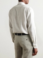 Favourbrook - Bridford Cutaway-Collar Linen Shirt - White