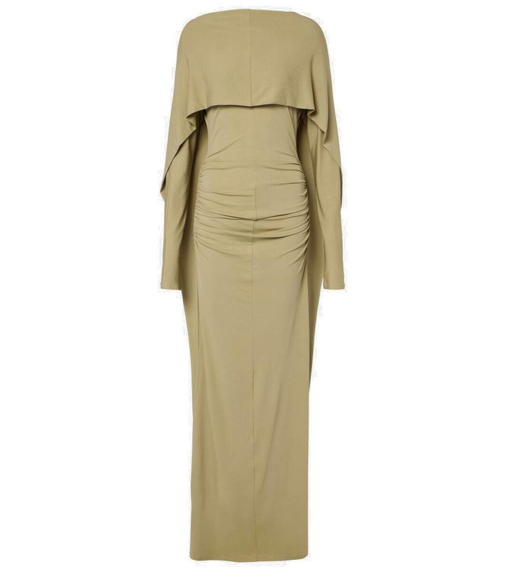 Photo: Tove Malena caped ruched jersey maxi dress