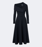Safiyaa Asymmetric crêpe cocktail dress