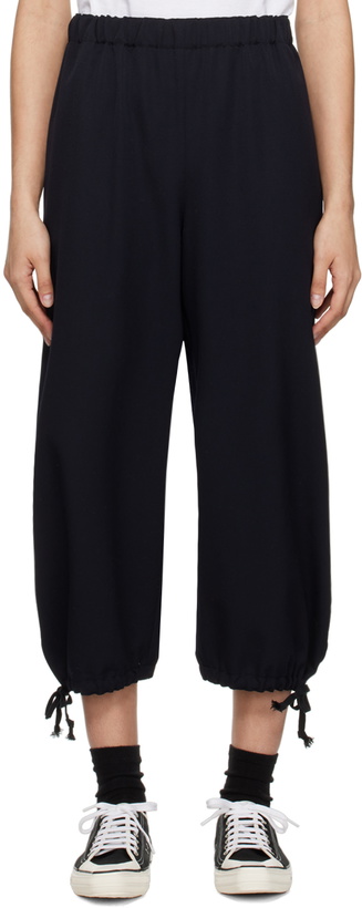 Photo: Comme des Garçons Girl Navy Drawstring Trousers