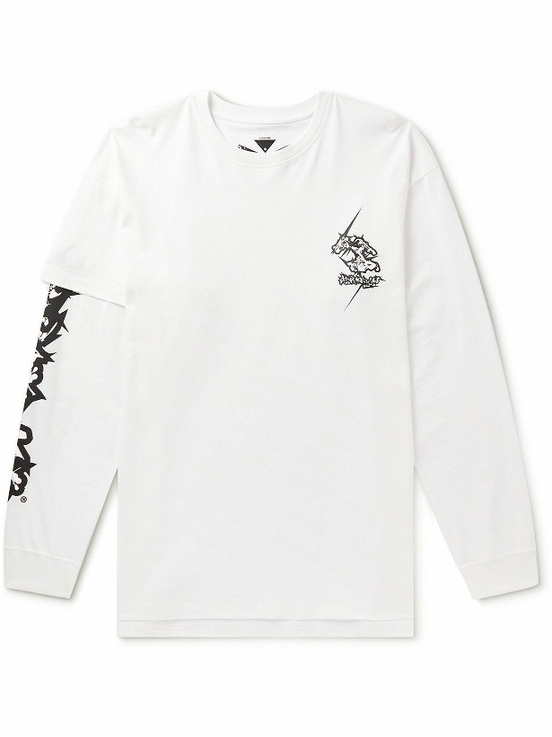 Photo: ACRONYM - Printed Layered Cotton-Jersey T-Shirt - White