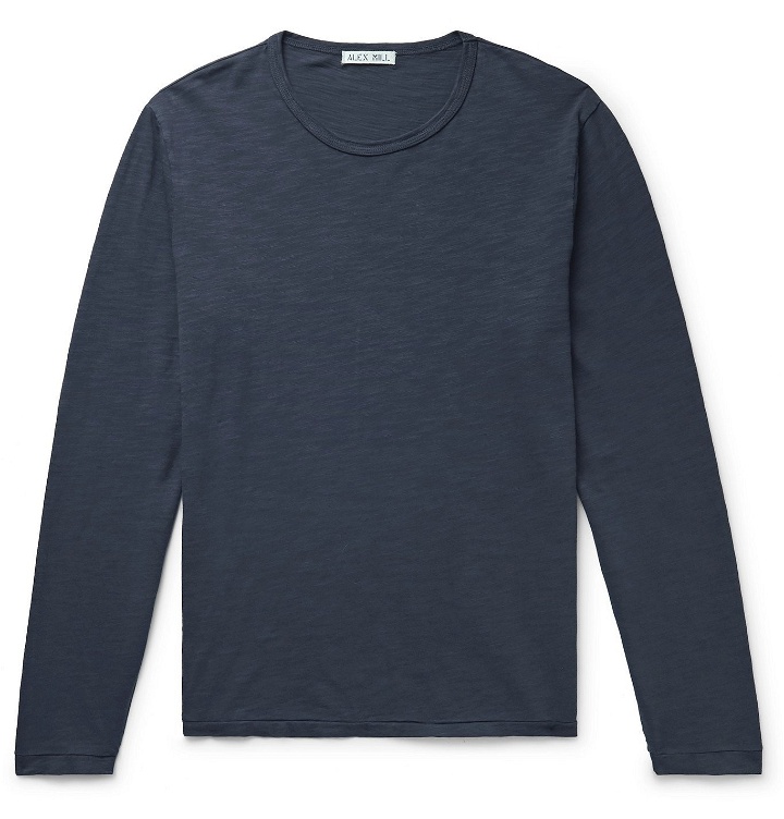 Photo: Alex Mill - Standard Slub Cotton-Jersey T-Shirt - Blue