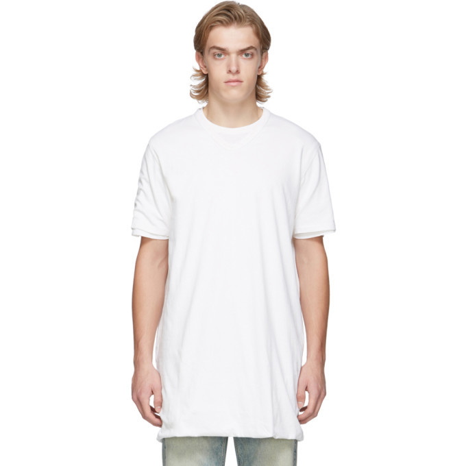 Our Legacy White Mirror Logo Conjoined T-Shirt Our Legacy