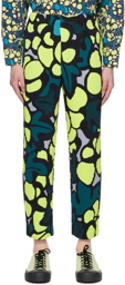 HOMME PLISSÉ ISSEY MIYAKE Yellow Printed Trousers