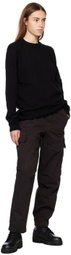 C.P. Company Black Microreps Loose Fit Trousers