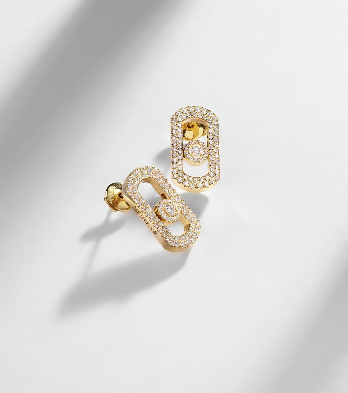 Messika So Move 18kt gold earrings with diamonds