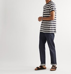 Orlebar Brown - Sammy Balandra Striped Cotton-Terry T-Shirt - Blue