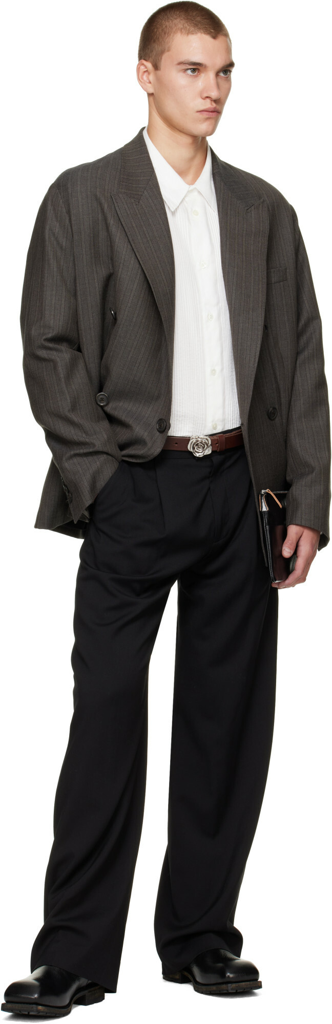 OUR LEGACY Brown Rose Belt