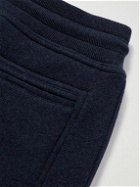 Brunello Cucinelli - Tapered Virgin Wool-Blend Track Pants - Blue