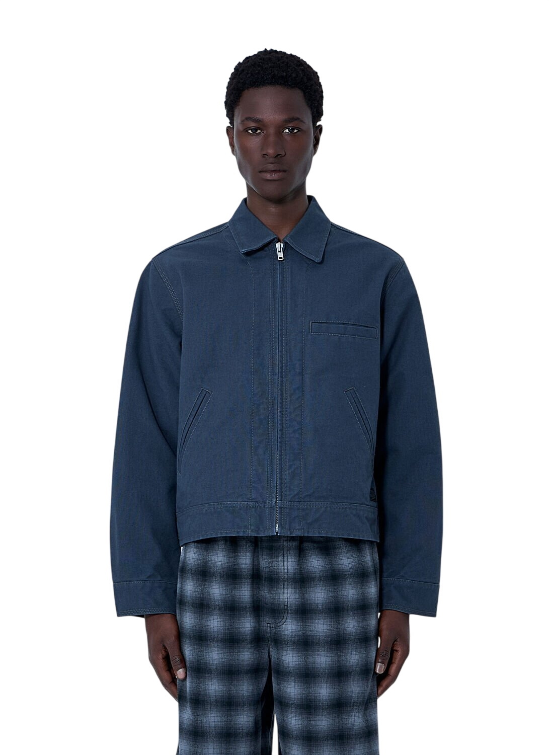 Stussy Green and Orange Reverse Jacquard Bryan Jacket Stussy