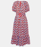 Diane von Furstenberg Lindy printed cotton-blend midi dress