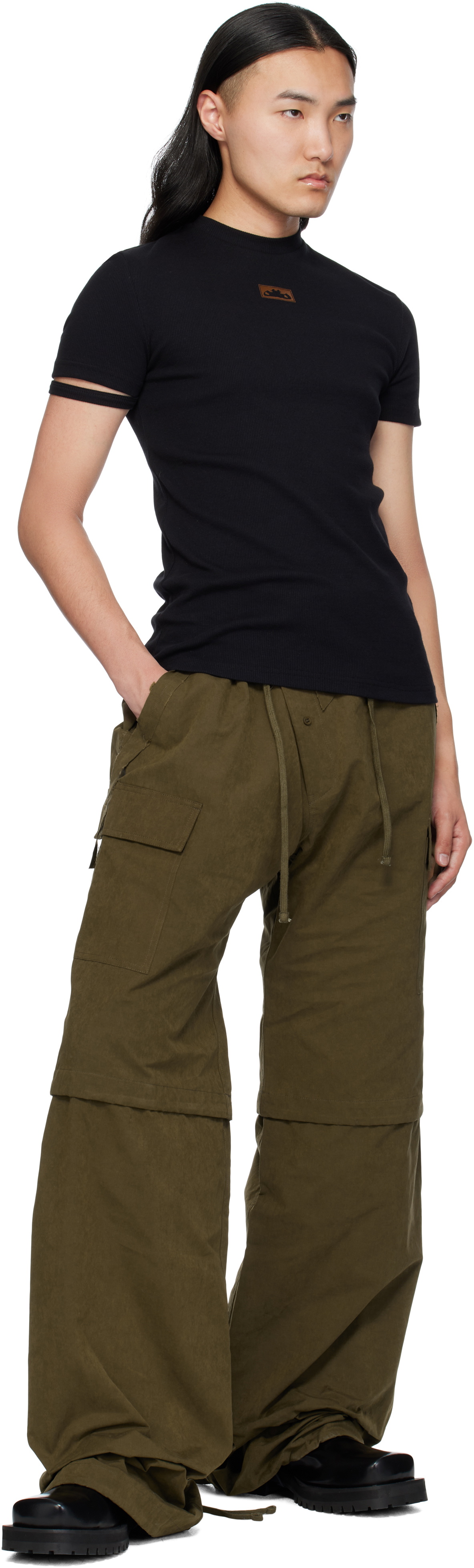 Ottolinger Khaki Baggy Cargo Pants