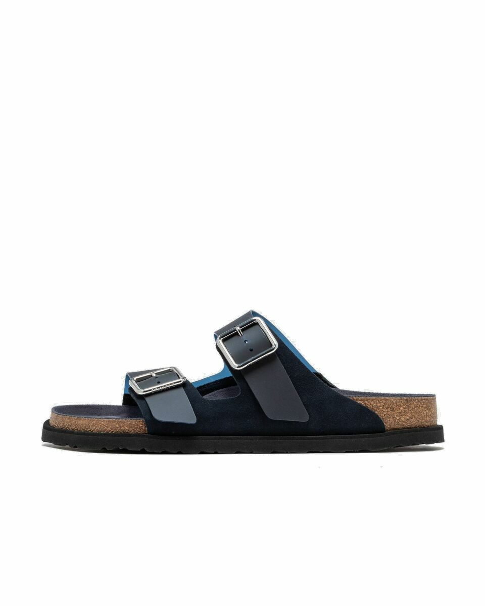 Photo: Birkenstock 1774 Arizona Milky Pvc 1774 Blue - Mens - Sandals & Slides