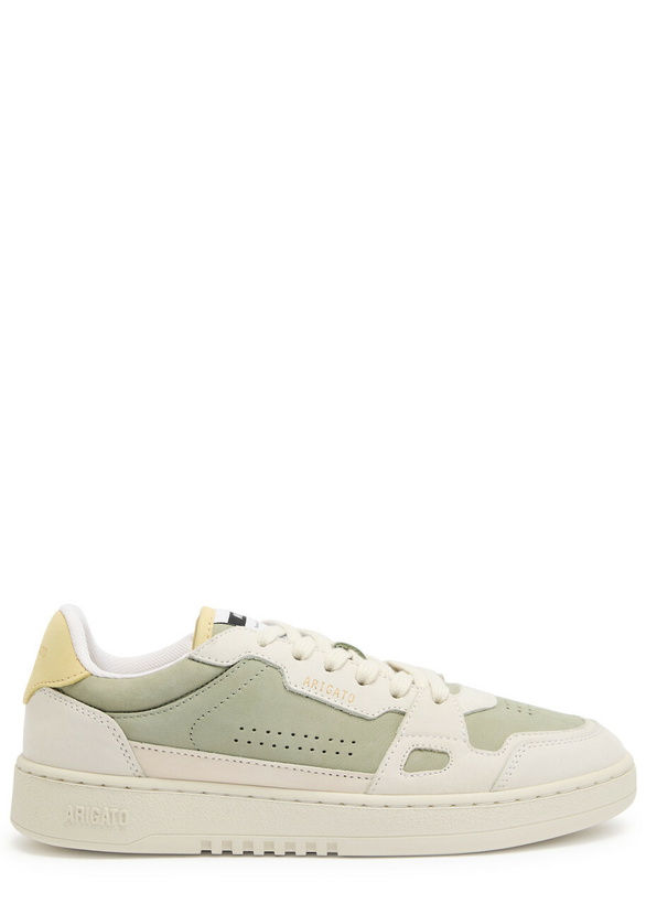 Photo: Axel Arigato Dice Lo Panelled Suede Sneakers White And Green
