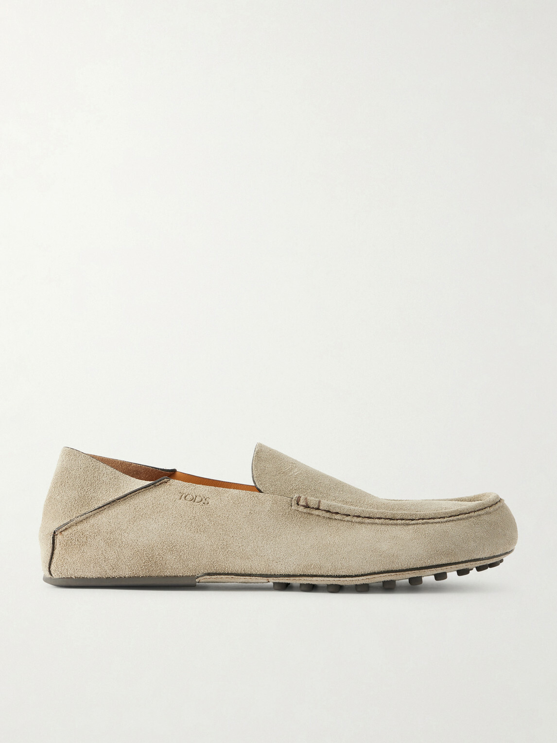 Tod's - Gommino Suede Loafers - Neutrals