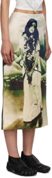Ashley Williams Green Printed Midi Skirt