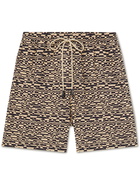 NANUSHKA - Doxxi Printed Cotton Drawstring Shorts - Green